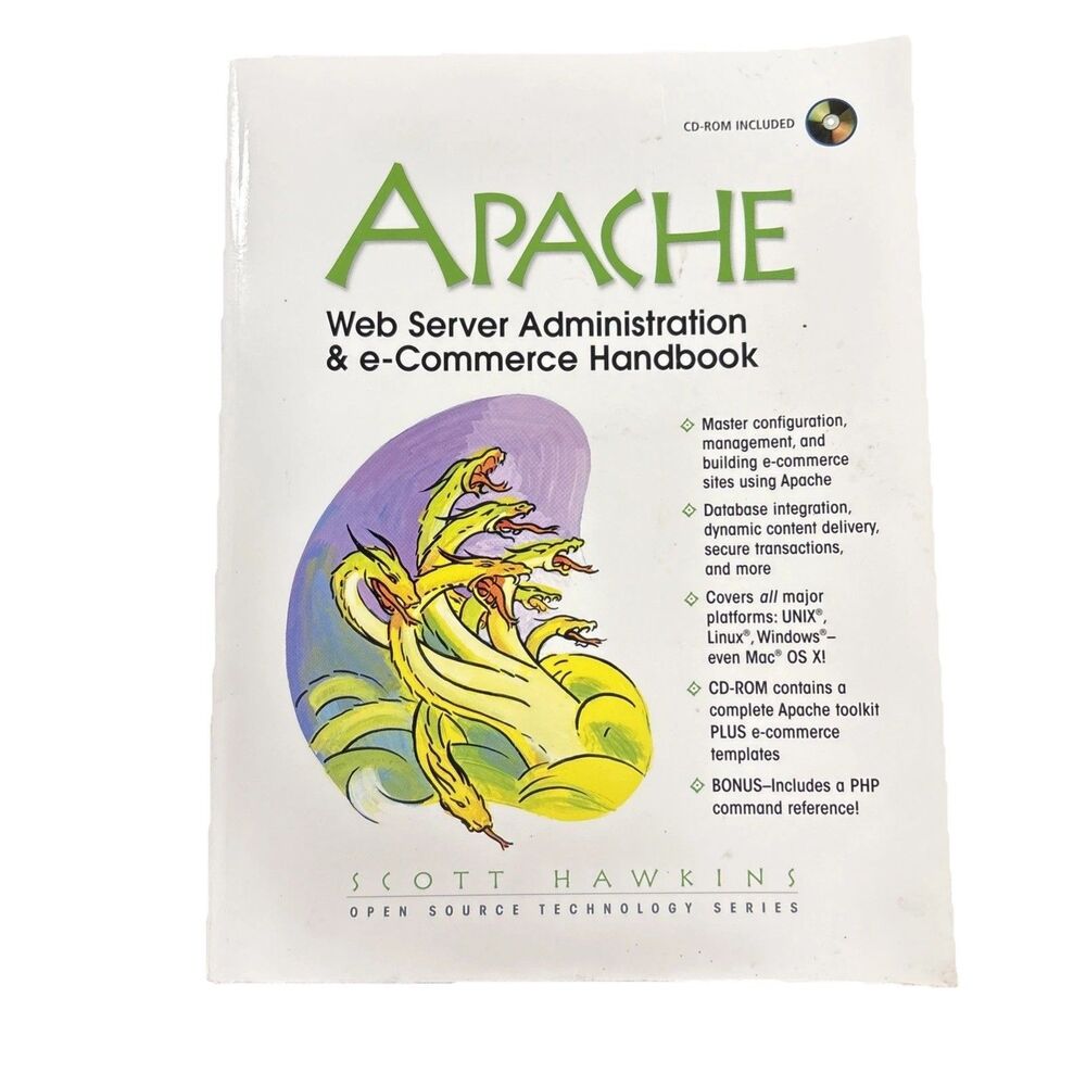 Apache Web Server Administration and E-Commerce Handbook by Scott Hawkins CD-ROM